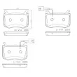 Jeu de 4 plaquettes de frein avant BREMBO P 23 183 - Visuel 2