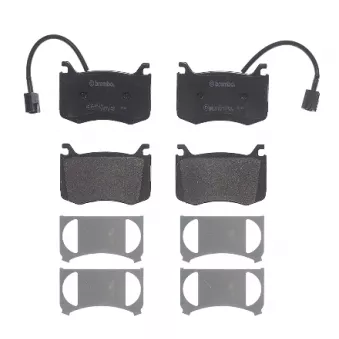 Jeu de 4 plaquettes de frein avant BREMBO P 23 183