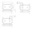 Jeu de 4 plaquettes de frein arrière BREMBO P 23 184 - Visuel 2