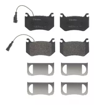 Jeu de 4 plaquettes de frein arrière BREMBO P 23 184