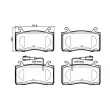 Jeu de 4 plaquettes de frein avant BREMBO P 23 185 - Visuel 2