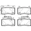 Jeu de 4 plaquettes de frein avant BREMBO P 23 187 - Visuel 2