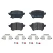 Jeu de 4 plaquettes de frein arrière BREMBO P 23 190 - Visuel 1