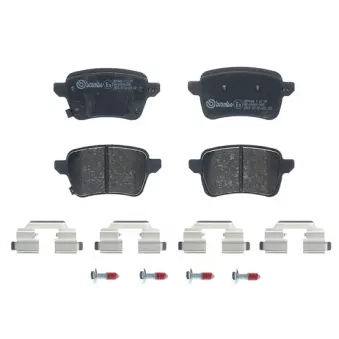 Jeu de 4 plaquettes de frein arrière BREMBO P 23 190