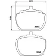 Jeu de 4 plaquettes de frein avant BREMBO P 24 004 - Visuel 2