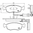 Jeu de 4 plaquettes de frein avant BREMBO P 24 007 - Visuel 2