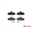 Jeu de 4 plaquettes de frein avant BREMBO P 24 013 - Visuel 1