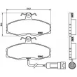 Jeu de 4 plaquettes de frein avant BREMBO P 24 014 - Visuel 2