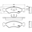 Jeu de 4 plaquettes de frein avant BREMBO P 24 016 - Visuel 2