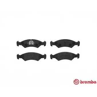 Jeu de 4 plaquettes de frein avant BREMBO P 24 016