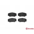 Jeu de 4 plaquettes de frein avant BREMBO P 24 023 - Visuel 1