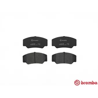 Jeu de 4 plaquettes de frein avant BREMBO P 24 023