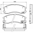Jeu de 4 plaquettes de frein avant BREMBO P 24 024 - Visuel 2
