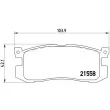 Jeu de 4 plaquettes de frein arrière BREMBO P 24 025 - Visuel 2