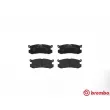 Jeu de 4 plaquettes de frein arrière BREMBO P 24 025 - Visuel 1