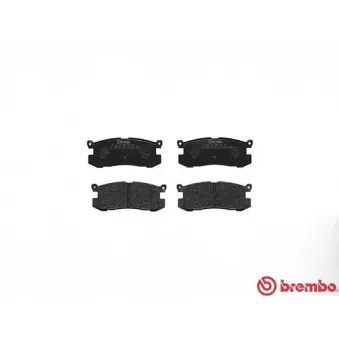 Jeu de 4 plaquettes de frein arrière BREMBO P 24 025