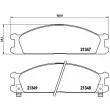 Jeu de 4 plaquettes de frein avant BREMBO P 24 026 - Visuel 2