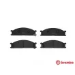 Jeu de 4 plaquettes de frein avant BREMBO P 24 026 - Visuel 1