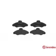 Jeu de 4 plaquettes de frein avant BREMBO P 24 029 - Visuel 1