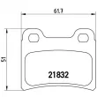 Jeu de 4 plaquettes de frein arrière BREMBO P 24 030 - Visuel 2