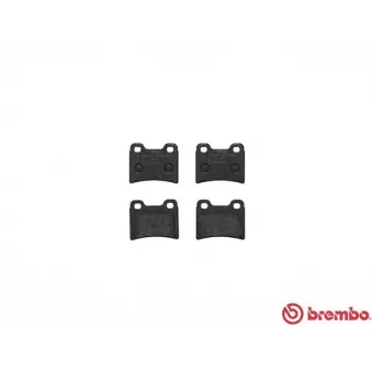 Jeu de 4 plaquettes de frein arrière BREMBO P 24 030