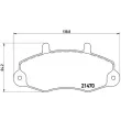 Jeu de 4 plaquettes de frein avant BREMBO P 24 032 - Visuel 2