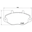 Jeu de 4 plaquettes de frein avant BREMBO P 24 033 - Visuel 2