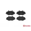 Jeu de 4 plaquettes de frein avant BREMBO P 24 033 - Visuel 1