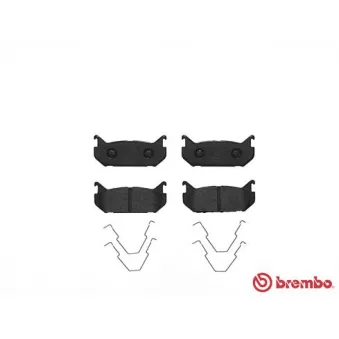 Jeu de 4 plaquettes de frein arrière BREMBO P 24 036