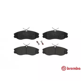 Jeu de 4 plaquettes de frein avant BREMBO