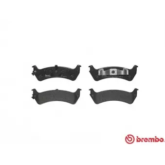 Jeu de 4 plaquettes de frein arrière BREMBO P 24 042