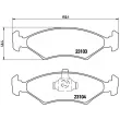 Jeu de 4 plaquettes de frein avant BREMBO P 24 043 - Visuel 2