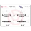 Jeu de 4 plaquettes de frein avant BREMBO P 24 044 - Visuel 2