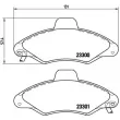 Jeu de 4 plaquettes de frein avant BREMBO P 24 045 - Visuel 2