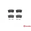 Jeu de 4 plaquettes de frein arrière BREMBO P 24 047 - Visuel 1