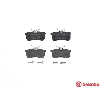 Jeu de 4 plaquettes de frein arrière BREMBO