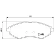 Jeu de 4 plaquettes de frein avant BREMBO P 24 048 - Visuel 2