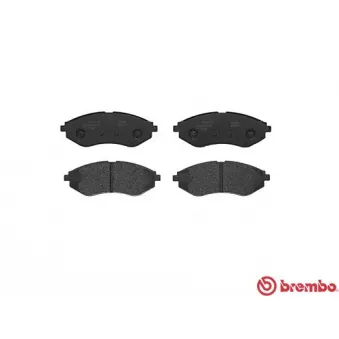 Jeu de 4 plaquettes de frein avant BREMBO