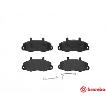 Jeu de 4 plaquettes de frein avant BREMBO P 24 049