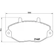 Jeu de 4 plaquettes de frein avant BREMBO P 24 050 - Visuel 2