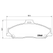 Jeu de 4 plaquettes de frein avant BREMBO P 24 051 - Visuel 2