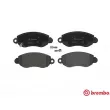 Jeu de 4 plaquettes de frein avant BREMBO P 24 052 - Visuel 1