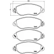 Jeu de 4 plaquettes de frein avant BREMBO P 24 053 - Visuel 2