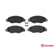 Jeu de 4 plaquettes de frein avant BREMBO P 24 053 - Visuel 1