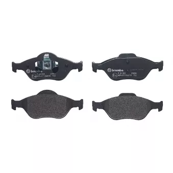 Jeu de 4 plaquettes de frein avant BREMBO P 24 055
