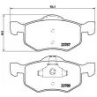 Jeu de 4 plaquettes de frein avant BREMBO P 24 056 - Visuel 2