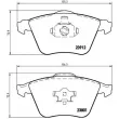 Jeu de 4 plaquettes de frein avant BREMBO P 24 057 - Visuel 2