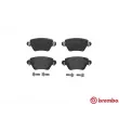 Jeu de 4 plaquettes de frein arrière BREMBO P 24 059 - Visuel 1