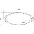 Jeu de 4 plaquettes de frein avant BREMBO P 24 060 - Visuel 2