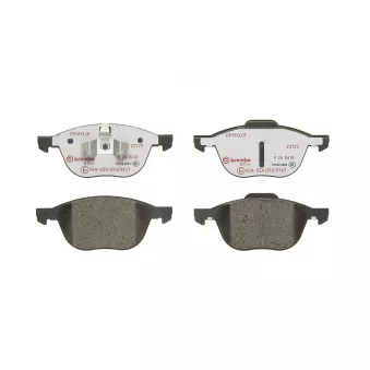 Jeu de 4 plaquettes de frein avant BREMBO P 24 061X